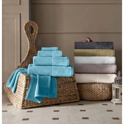 8pc Incanto Turkish Cotton Hand Towel Set Beige - Enchante Home