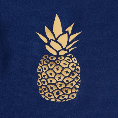 Gilded Pineapple Shower Curtain Blue - SKL Home - Image 2