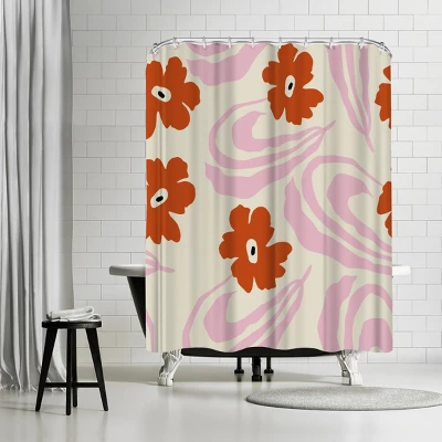 Americanflat 71x74 Floral & Botanical Shower Curtain By Miho Art Studio - Image 7