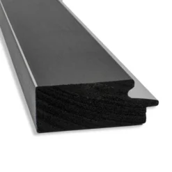 42" X 30" Non-Beveled Eva Bathroom Wall Mirror Black - Amanti Art