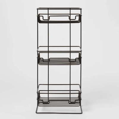 3 Tier Round Wire Shower Storage Tower - Made By Design - Image 4