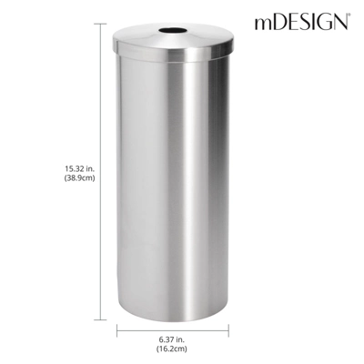 MDesign 3 Roll Toilet Paper Stand Holder For Bathroom Storage