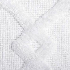 Mountain Peak Bath Mat White - Moda At Home