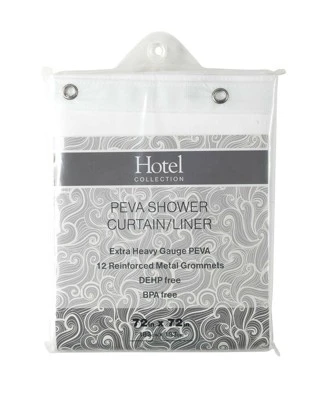 GoodGram Hotel Collection Non-Toxic 10 Gauge Peva Shower Curtain Liners - Image 5