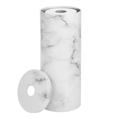 MDesign 3 Roll Toilet Paper Stand Holder For Bathroom Storage - Image 5