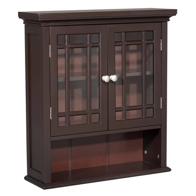Neal Wall Cabinet With 2 Doors - Elegant Home Fashions