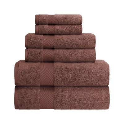 Fast-Drying Zero-Twist Cotton Assorted 6-Piece Towel Set - Blue Nile Mills - Image 7