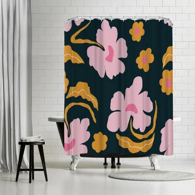 Americanflat 71x74 Floral & Botanical Shower Curtain By Miho Art Studio - Image 11