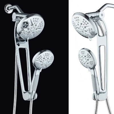 6" 48 Setting Hotelspa Aquabar High Pressure Luxury Three-Way Handheld Shower Head Combo Chrome - AquaDance - Image 4