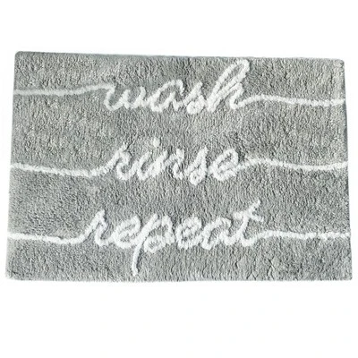 Wash Rinse Repeat Word Novelty Cute Bath Rug - 20"x30" - Elrene Home Fashions - Image 3