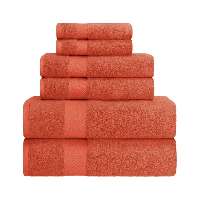 Fast-Drying Zero-Twist Cotton Assorted 6-Piece Towel Set - Blue Nile Mills - Image 5