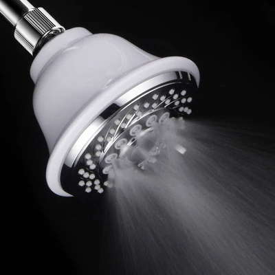 Aqua Dance Fixed Mount 5 Function Showerhead White/Chrome - Hotelspa - Image 3
