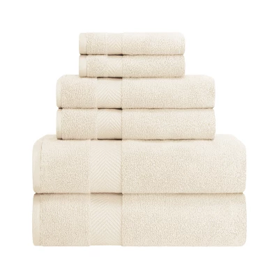 Fast-Drying Zero-Twist Cotton Assorted 6-Piece Towel Set - Blue Nile Mills - Image 10