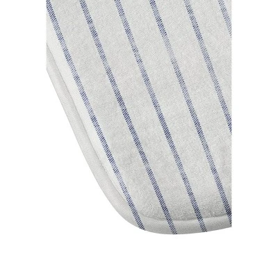 Holli Zollinger Aegean Wide Striped Memory Foam Bath Mat Blue - Deny Designs