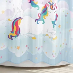 Unicorn And Rainbow Shower Curtain - Allure Home Creations