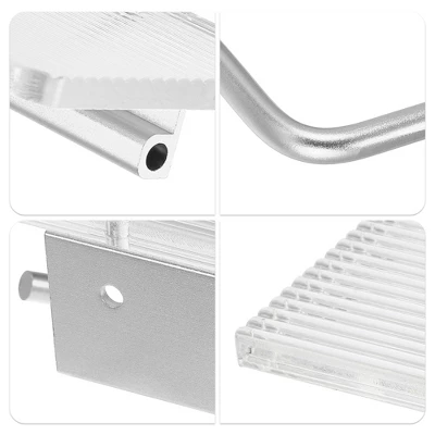 Unique Bargains Wall Mount Aluminum Acrylic Bathroom Toilet Paper Holder Silver Tone Clear 1 Pcs - Image 2