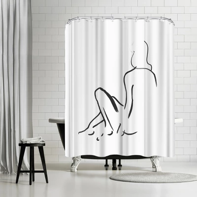 Americanflat 71" X 74" Shower Curtain Style 13 By PI Creative Art - Available In Variety Of Styles - Image 7