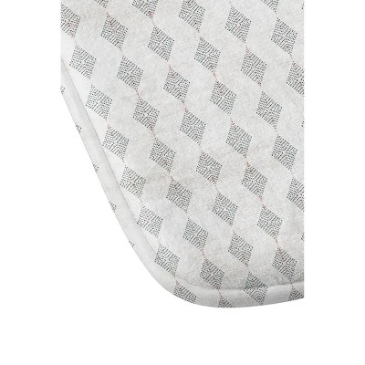 Holli Zollinger Boho Diamond Memory Foam Bath Mat White - Deny Designs