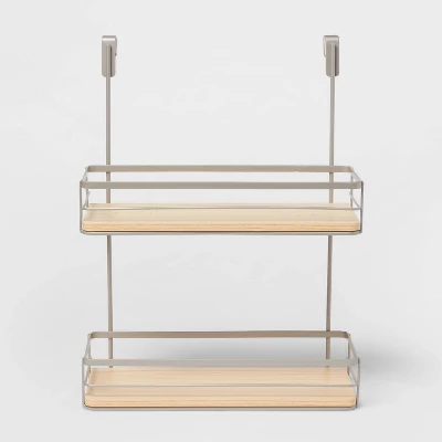 Over The Cabinet Tiered Shelves With Wood - Brightroomâ„¢ - Image 3