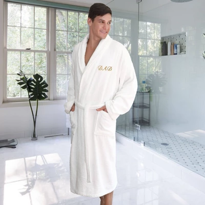 Dad Bathrobe White - Linum Home Textiles - Image 4
