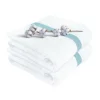 Sussexhome Hotel-Quality Bordered Ultra-Absorbent 100% Natural Cotton Bath Sheet Towel For Bathroom - 35 X 67 Inches