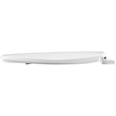 Caswell Never Loosen Elongated Antimicrobial Plastic Soft Close Toilet Seat White - Mayfair By Bemis - Image 3