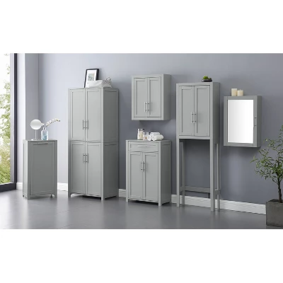 Savannah Medicine Cabinet Gray - Crosley - Image 9
