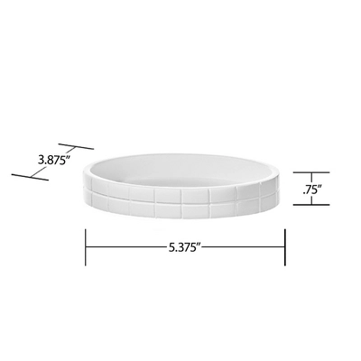 Creative Scents Polar White 3 Pcs Bathroom Set - Features: Soap Dispenser, Toothbrush Holder, And Soap Dish - Image 5