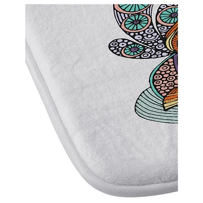 Valentina Ramos Little Fish Cushion Bath Mat Orange - Deny Designs - Image 2