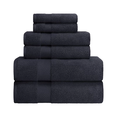 Fast-Drying Zero-Twist Cotton Assorted 6-Piece Towel Set - Blue Nile Mills - Image 4