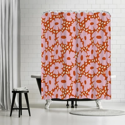 Americanflat 71x74 Floral & Botanical Shower Curtain By Miho Art Studio - Image 17