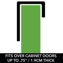 MDesign Over The Cabinet Door Hair Care & Styling Tool Basket