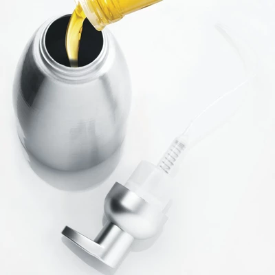 MDesign Aluminum Foaming Soap Dispenser Pump Bottle, 2 Pack - Brushed/Silver - Image 6