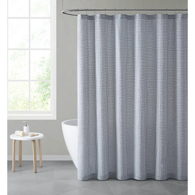 Hotel Collection Premium Waffle Weave Mold & Mildew Resistant Fabric Shower Curtain By Kate Aurora - Image 4