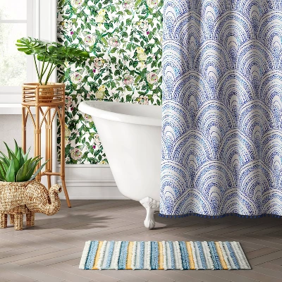 20"x32" Textured Bath Rug Aqua - Opalhouse⢠- Image 2