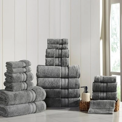 Modern Threads Spunloft 18 Piece Towel Set. - Image 4
