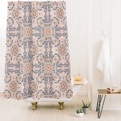 Pimlada Phuapradit Brigitte Shower Curtain Blue - Deny Designs - Image 2