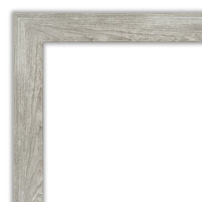 42" X 31" Non-Beveled Dove Narrow Bathroom Wall Mirror Gray Wash - Amanti Art - Image 2