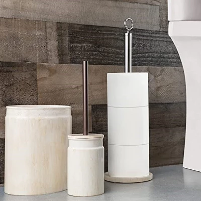 Creative Scents Rustic Luxe Small Bathroom Trash Can - Image 4