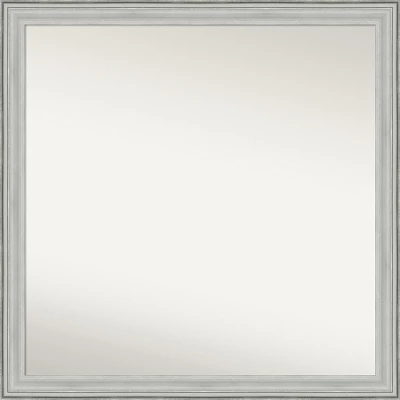 Amanti Art Bel Volto Silver Non-Beveled Wood Bathroom Wall Mirror - Image 13