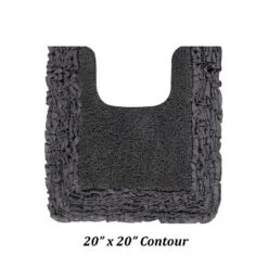 Shaggy Border Collection 100% Cotton Tufted Bath Rug Set - Better Trends