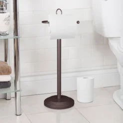 Freestanding Toilet Tissue Holder Oil Rubbed Bronze - Nu Steel