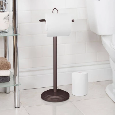 Freestanding Toilet Tissue Holder Oil Rubbed Bronze - Nu Steel