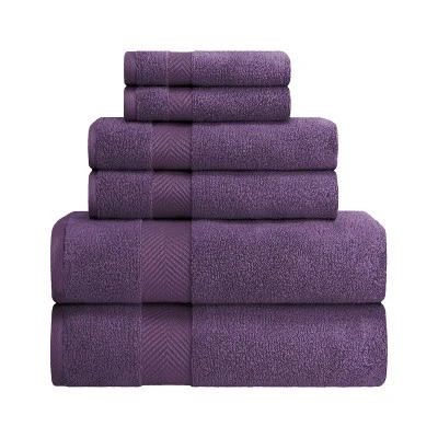 Fast-Drying Zero-Twist Cotton Assorted 6-Piece Towel Set - Blue Nile Mills - Image 9