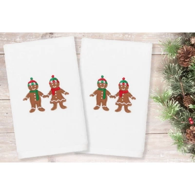 2pc Gingerbread Hand Towel Set White - Linum Home Textiles - Image 3