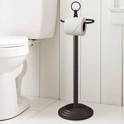 Freestanding Toilet Tissue Holder Oil Rubbed Bronze - Nu Steel - Image 3