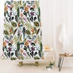 Wild Colorful Jungle Shower Curtain - Deny Designs