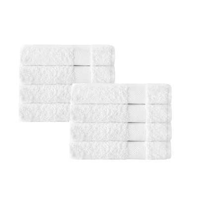Kansas Turkish Cotton Bath Towel Set White - Enchante Home - Image 4
