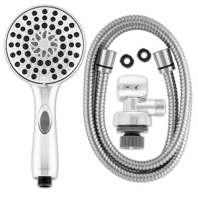 8ft Easy Reach Hose Hand Held Shower Head Chrome - Waterpik - Image 3