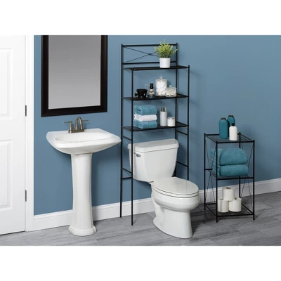 3 Shelf Floor Stand Matte Black - Zenna Home - Image 4